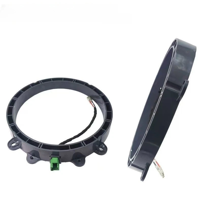 Suitable for Tesla Front Door-specific Car Audio High-quality Modification. 8-inch Door Speaker Gasket with Plug-in Wires Pair.