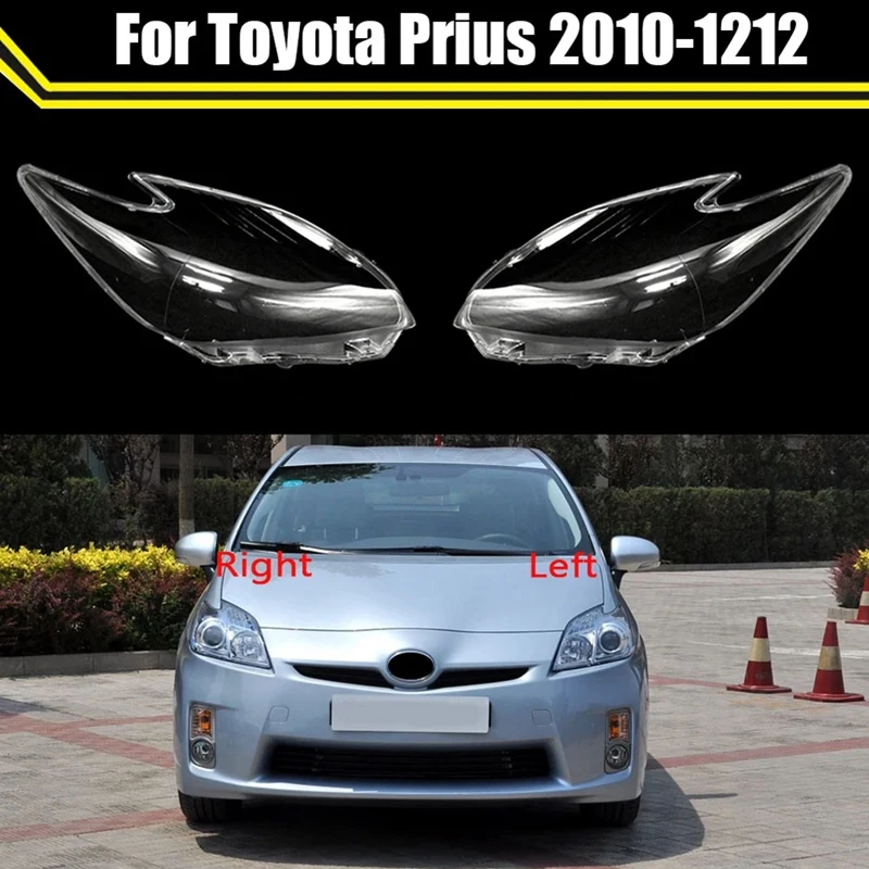 For Toyota Prius 2010-2012 Front Left Headlight Cover Head Light Lamp Lamp Shell Mask Lampshade Lens Replacement