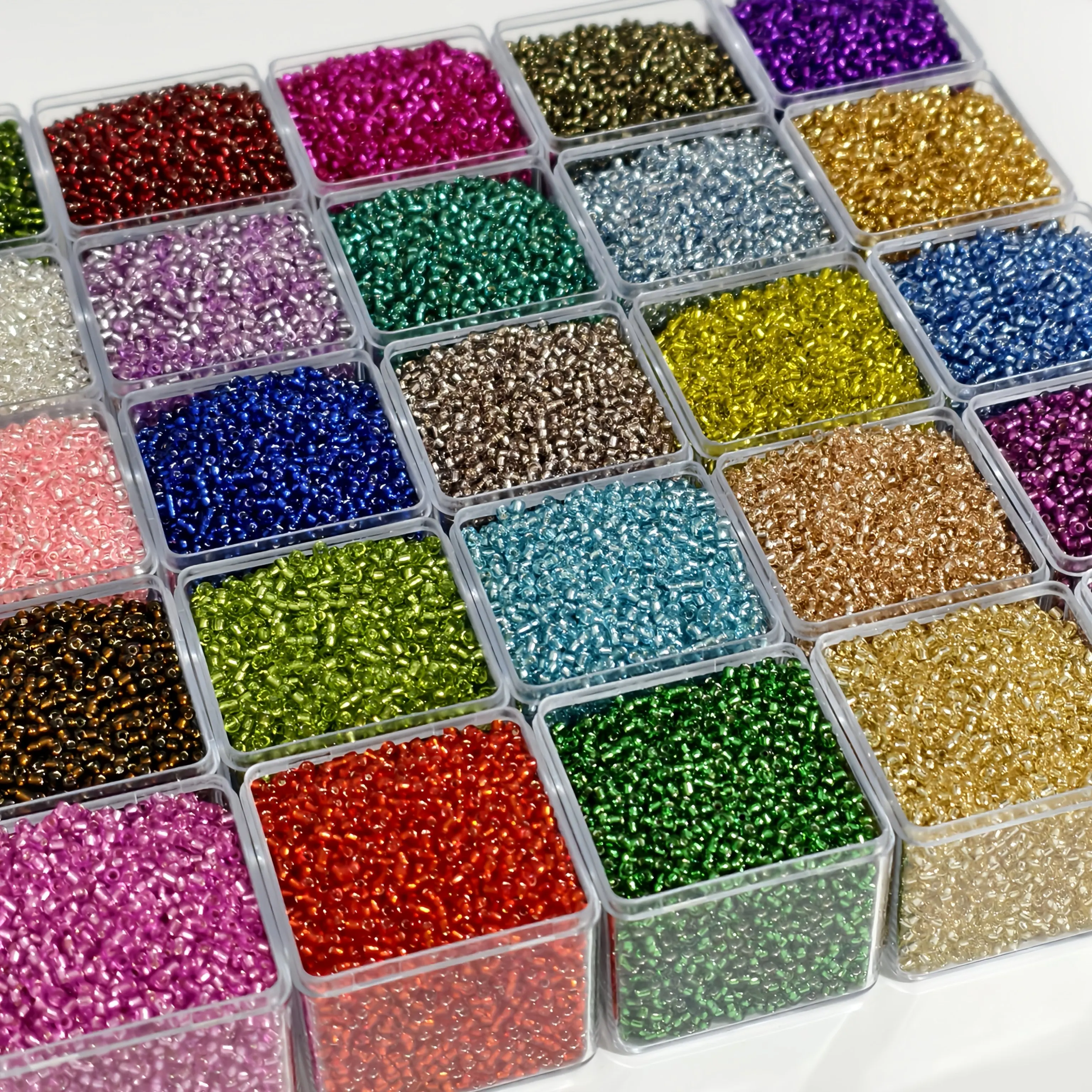 13,200 Seeds of 2-Millimeter Filled Glass Beads, in 25 Different Colors, Are Particularly Suitable for DIY Jewelry, Bracelets, N
