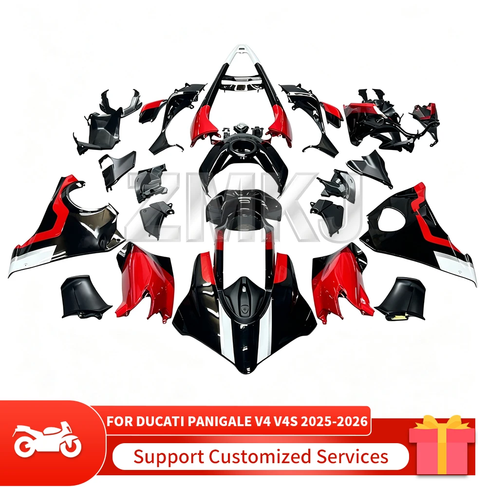 V4S 2026 New ABS Fairings With Fuel Tank Cap For Panigale V4 2025 Custom Multi‑color Injection Molded Motorcycle Fairing Bodykit