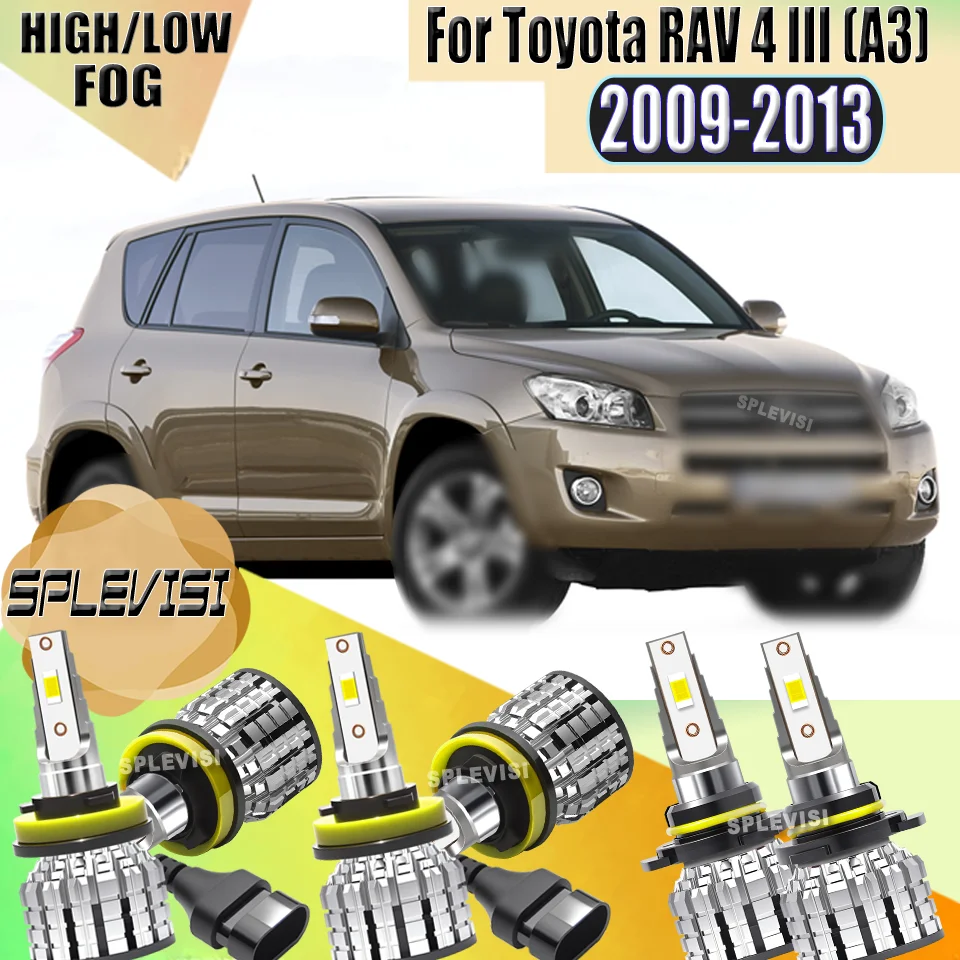 

9005 H11 Car Light LED Headlight Fog Lamp Hi/Low Beam Foglight Bulbs For Toyota RAV 4 III (_A3_) - Off-road Vehicle 2009-2013
