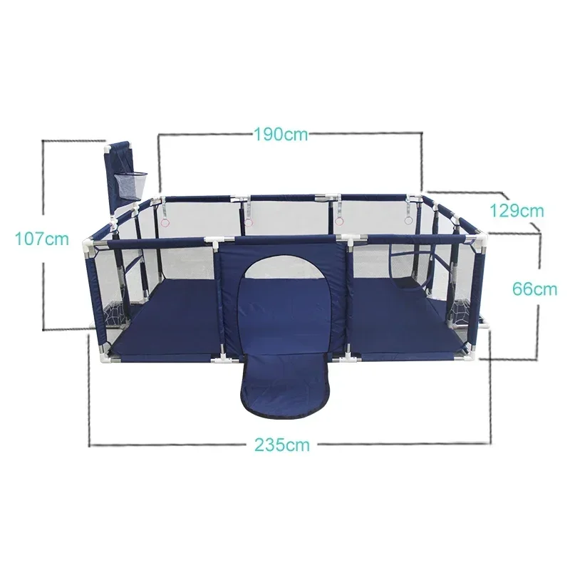 Baby Playground Playpen Corralito for Baby Toddlers with Thicken Steel Pipes Kids Play Park Activity Fence Ball Box Game Playpen