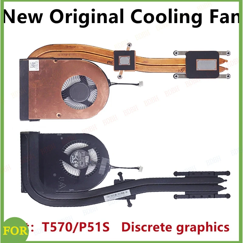

BDBH новый оригинальный вентилятор охлаждения процессора для ноутбука Lenovo Thinkpad T570 P51S, радиатор 01AY474 01AY475