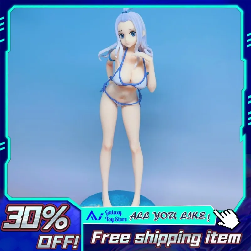 

27cm in Stock Fairy Tail Mirajane Swimsuit Standing Figure Collectible Model Ornament Christmas Birthday New Year Gift for Fans