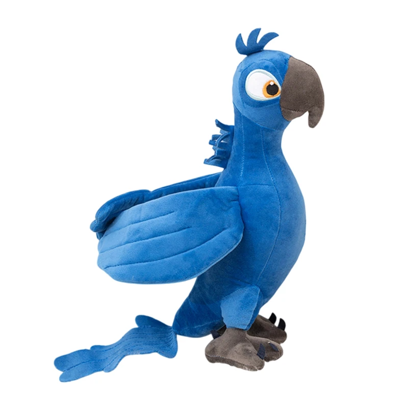 

Новая высококачественная плюшевая игрушка-попугай 35 см, синий мультяшный попугай Блу и Джьюэл, мягкая плюшевая кукла-птица, милый рождественский подарок для детей