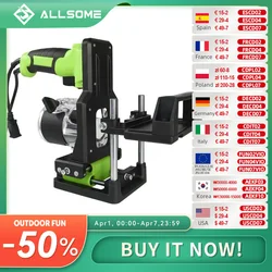 Allsome 2 in 1 Woodworking Slotting Machine Bracket, Wood Trimming Machine Bracket Aluminum Alloy Wood Trimmer Router Support