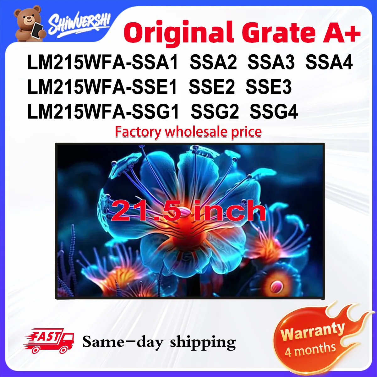 

Wholesale Original New A+ 21.5" Touch LCD Screen Panel LM215WFA SSA1 SSA2 SSA3 SSA4 SSE1 SSE2 SSE3 SSG1 SSG2 SSG4