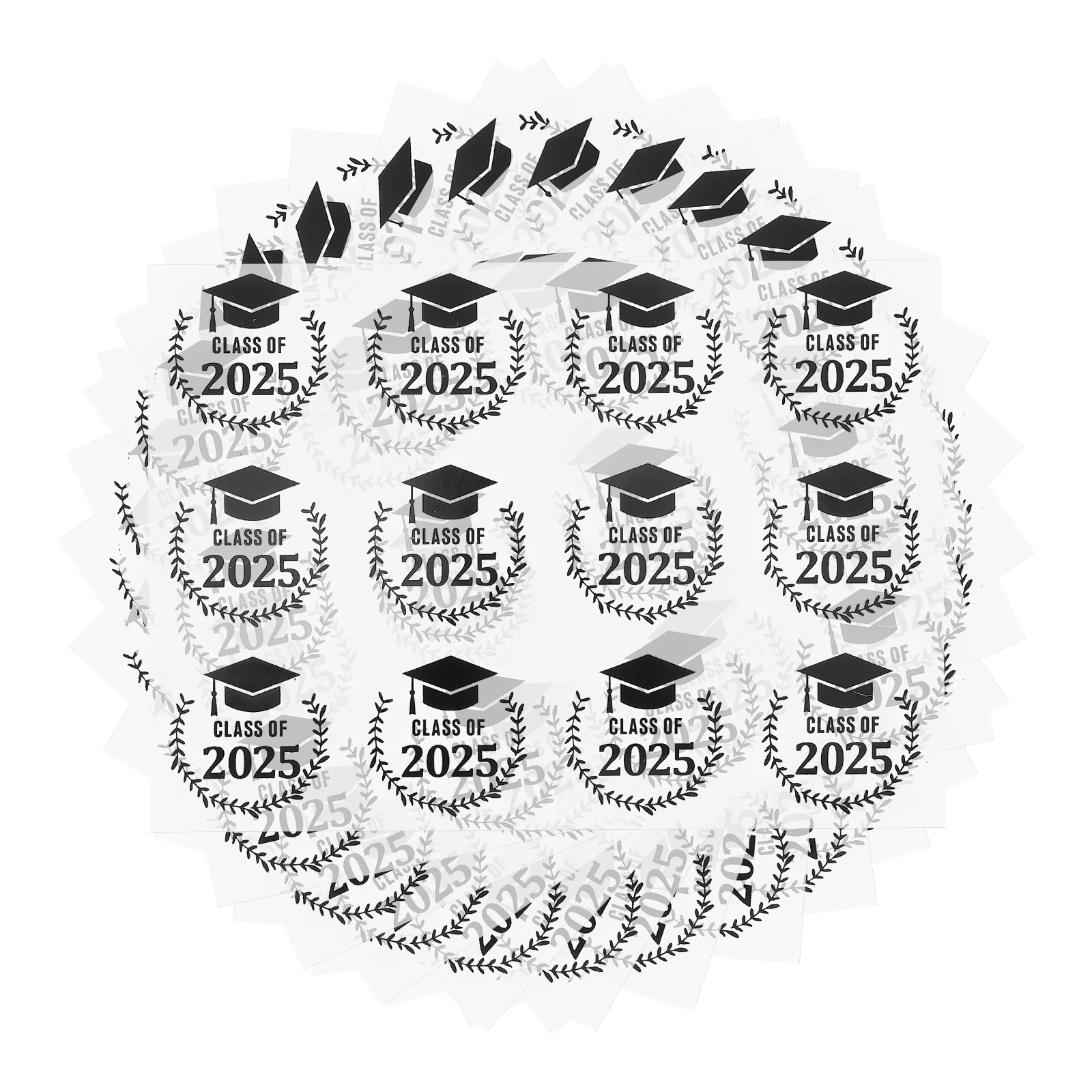 120 pegatinas de temporada de graduación, decoraciones autoadhesivas de Material PET para jardín de infantes