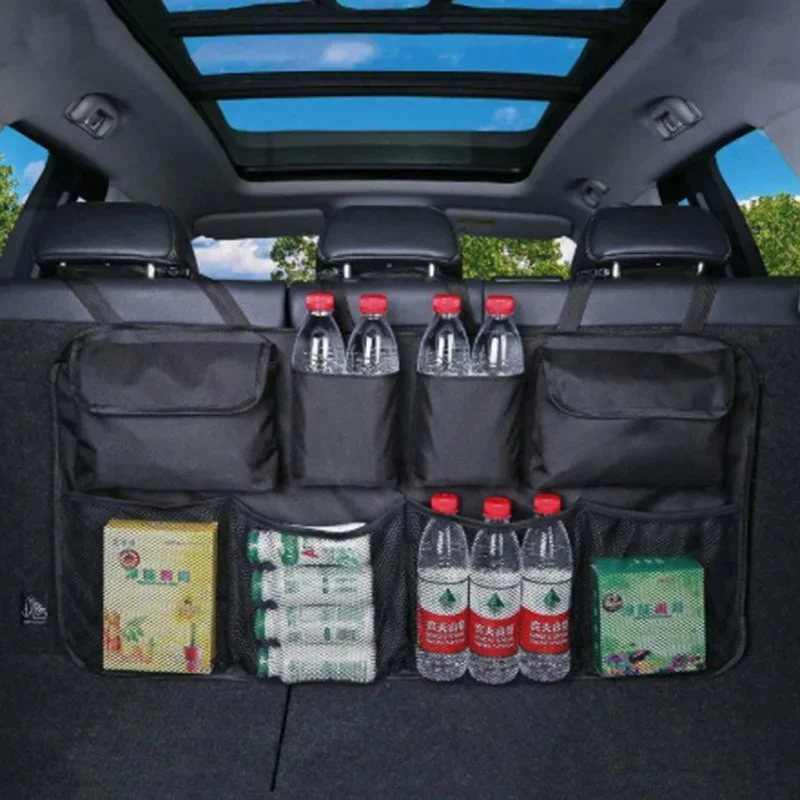 Auto Stamm Hängende Lagerung Tasche Rücksitz Universal Große Kapazität Oxford Wasserdichte Multi-tasche Auto Stamm Lagerung Tasche Organizer