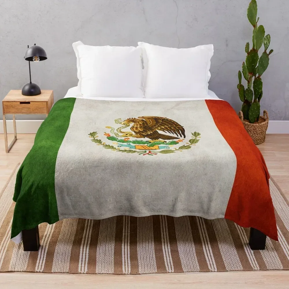 

Mexico Mexican Flag National Flag of Mexico Throw Blanket Fuzzy Plush Throw Blanket for Sofa Chair