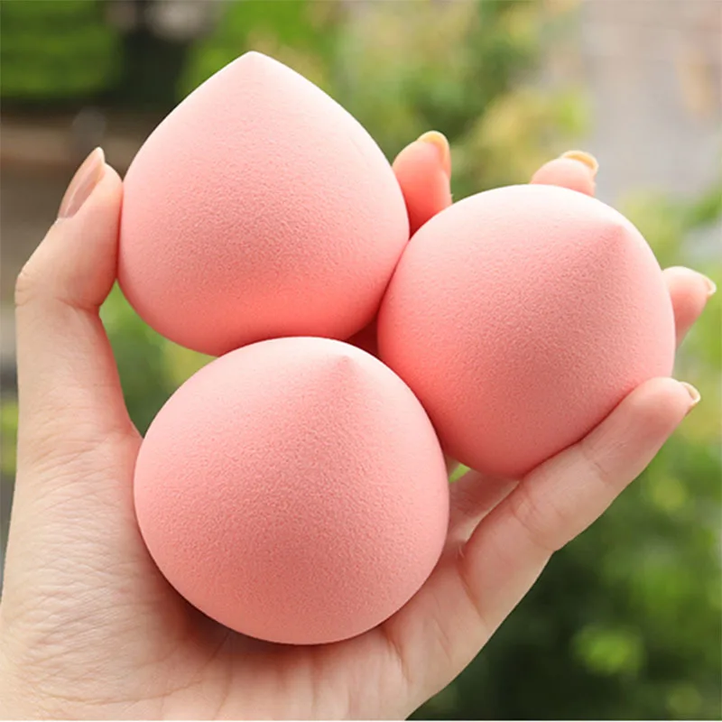 20PCS Makeup Sponge Soft Dry Wet Dual Use Liquid Foundation Concealer Powder Cosmetic Puff Peach Shaped Beauty Eggs Makeup Tools