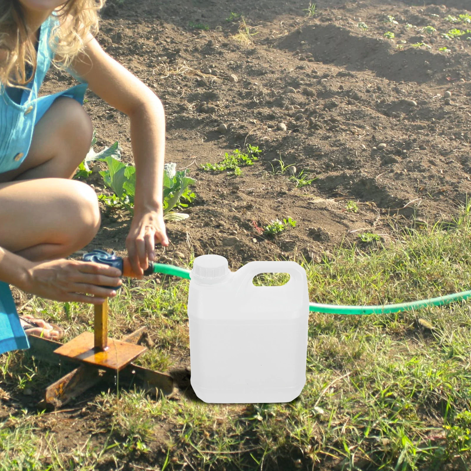 

Plastic Bucket 5 Gallon Fertilizer Container Thickened PE Material Food Grade Safe Storage Portable Large Capacity