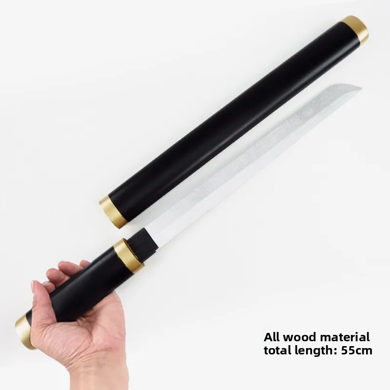 55 センチメートル/21.65 インチナコリュウ侍刀鞘付き木製小道具モデルコスプレアニメ周辺機器ディスプレイハロウィンギフト屋外おもちゃ