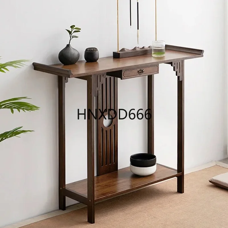 Nova mesa de entrada de nogueira chinesa mesa de tira simples