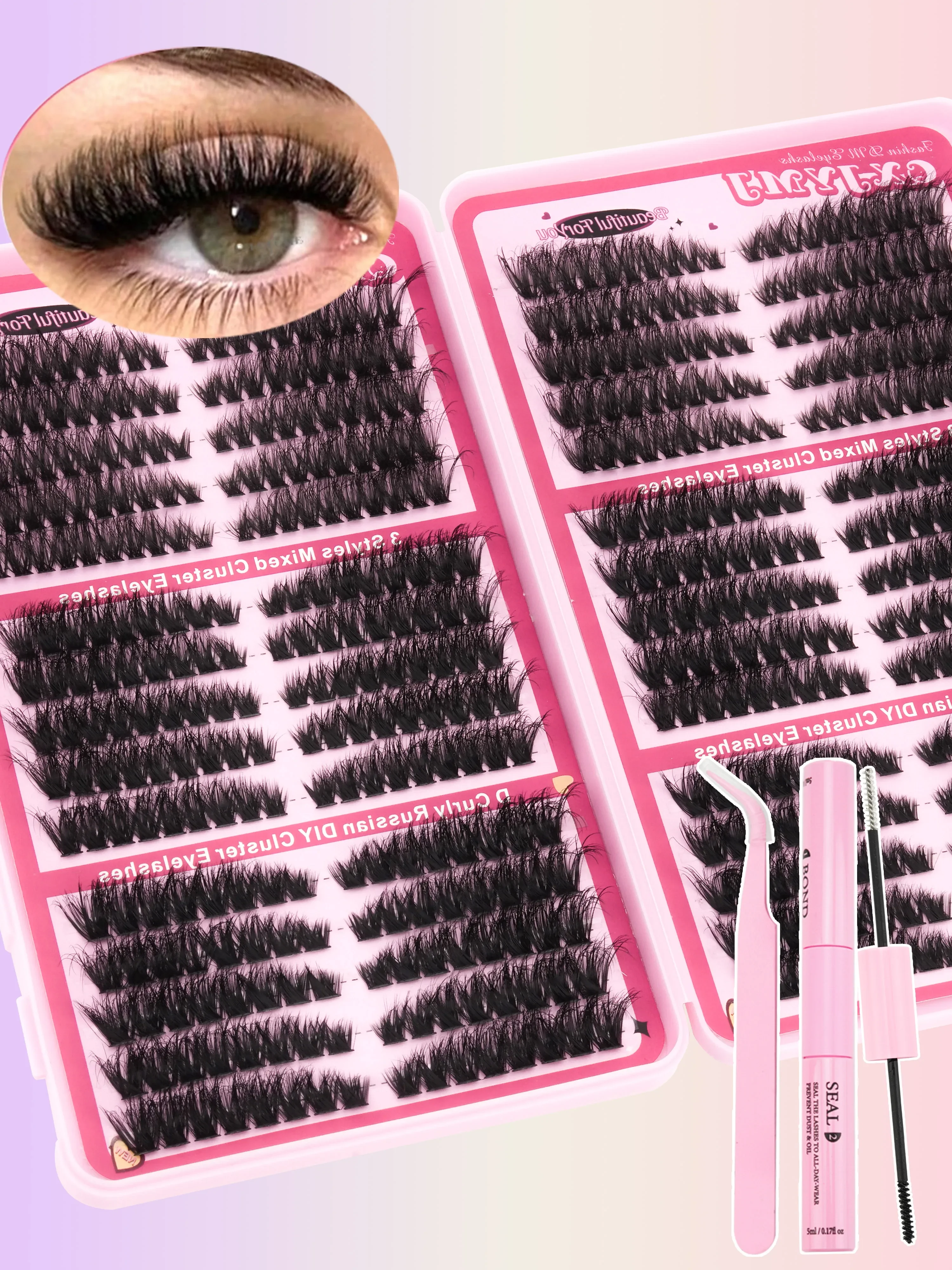 300 pièces de cils en grappes - Eyelash Extension Russian avis et prix