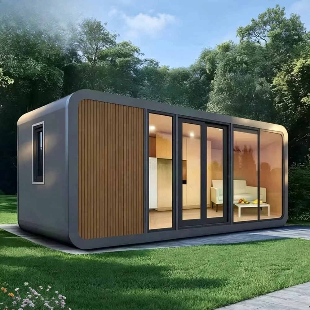 20ft 40ft Apple Cabin Single Deluxe Apartment House Sleeping Container House Space Capsule Container House Smart Apple Cabin Pod