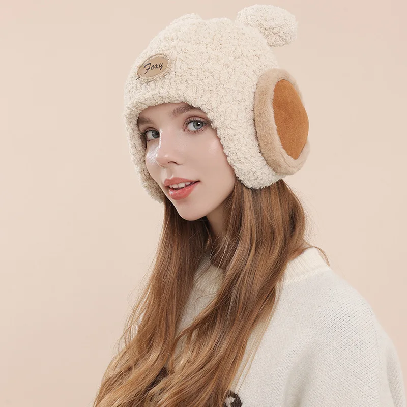أغطية للأذنين شتوية دافئة قابلة للطي - أغطية أذن من الصوف الناعم للجنسين خلف أغطية الأذن للتزلج في الهواء الطلق #5