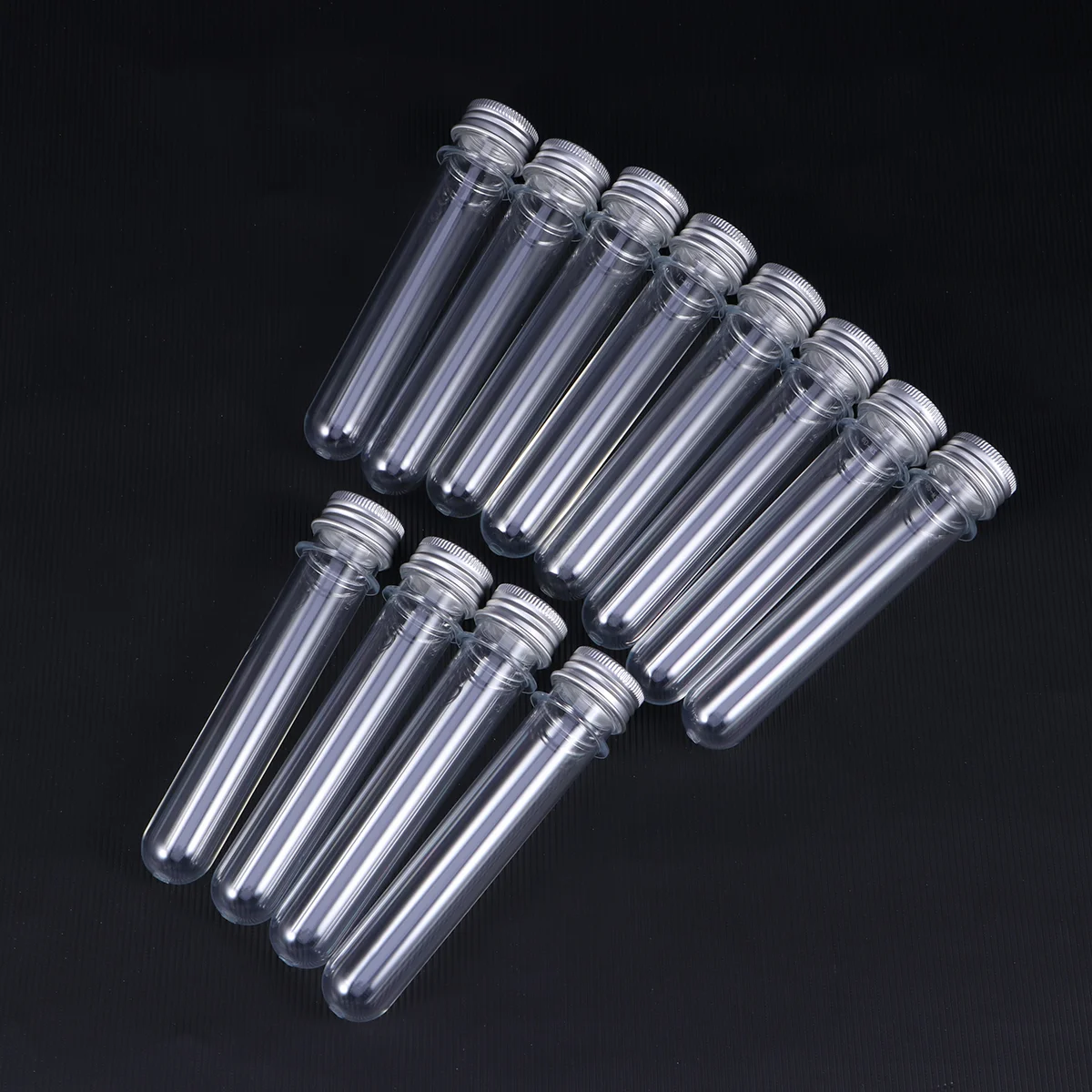 12 Pcs Long Service Life Test Tubes Reusable with Caps Lids Glass Bottle Vial Ergonomic Design Impeccable Craftsmanship