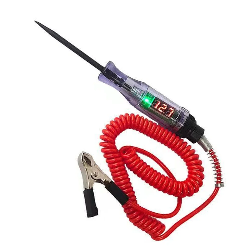 

12 В/24 В автомобильный тестер напряжения светодиодный дисплей автомобильный грузовик тестер цепей ручка зонд 3-120 В электрический предохранитель тест свет напряжение ручка детектор