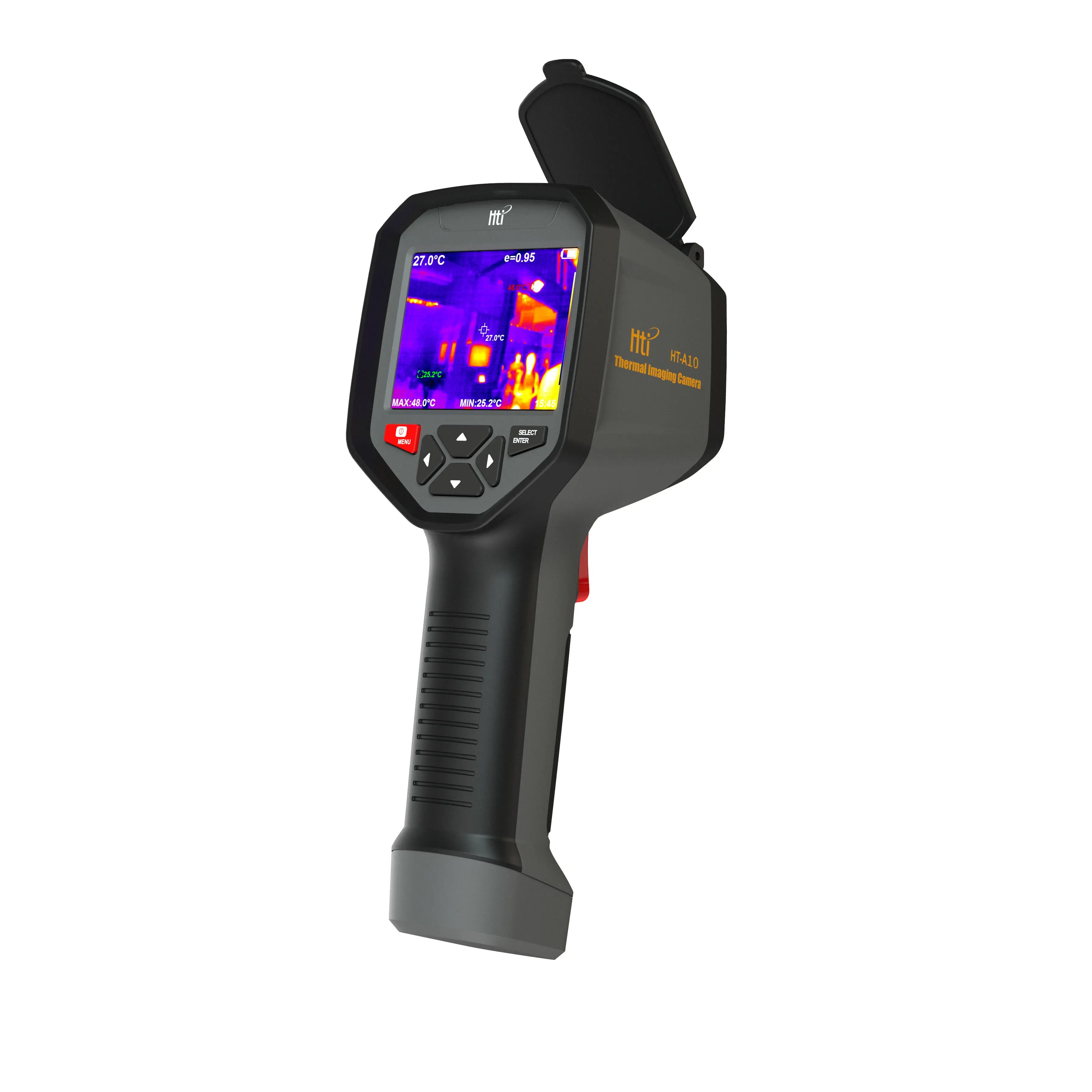 

HT-A10 256 * 192 Handheld thermal camera Wifi real-time data transmission 5 color palettes for detection