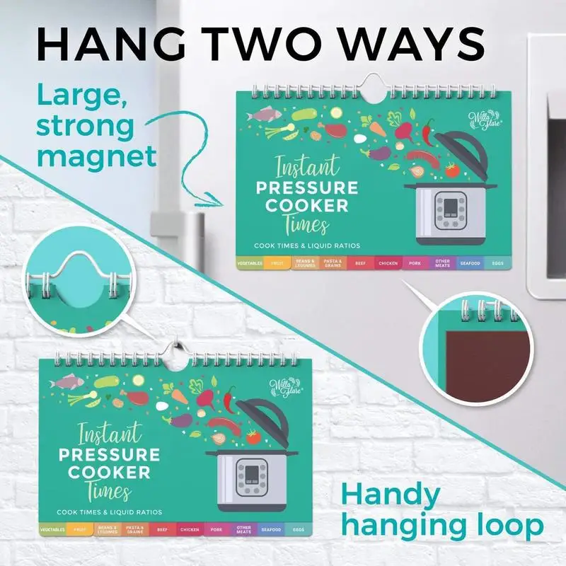 Friggitrice ad aria Cookbook Airfryer Cooking Guide calendario magnetico comodo e pratico friggitrice ad aria forno Cookbook riferimento rapido