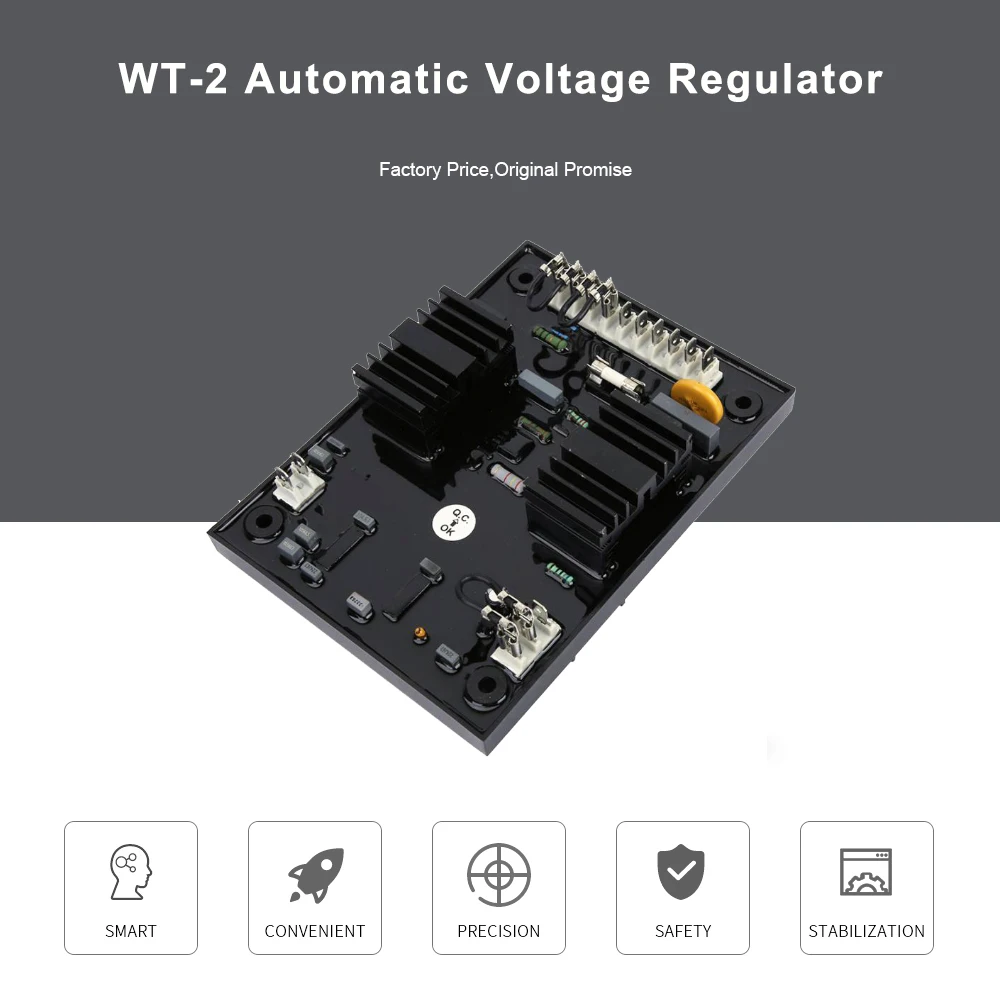 Imagem -06 - Estabilizador de Tensão Elétrica 50 60 hz Wt2 Avr Peças Genconjunto Geradoras sem Escova