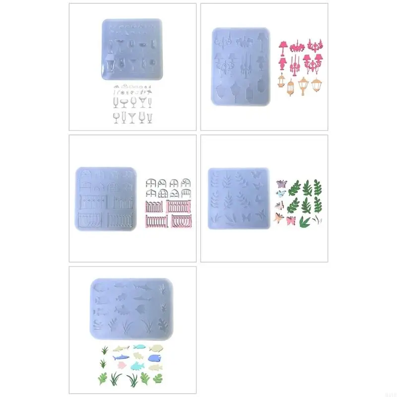 M4YF Flexible Alternative Resin Mold Practical Moulds for Creating Unique Gifts Charm