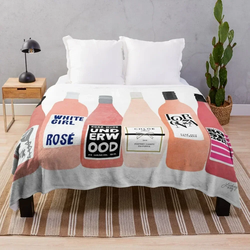 

Rose Bottles Throw Blanket Fuzzy Plush Throw Blanket for Sofa Chair