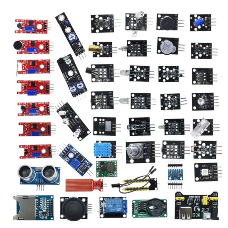 45 in 1 Sensors Modules Starter Kit for arduino, better than 37in1 sensor kit 37 in 1 Sensor Kit whit box