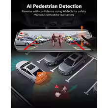 Ai Motion Detection Dash Cam, Front & Rear Gps Parking Monitor, Wolfbox G910 Car Dvr