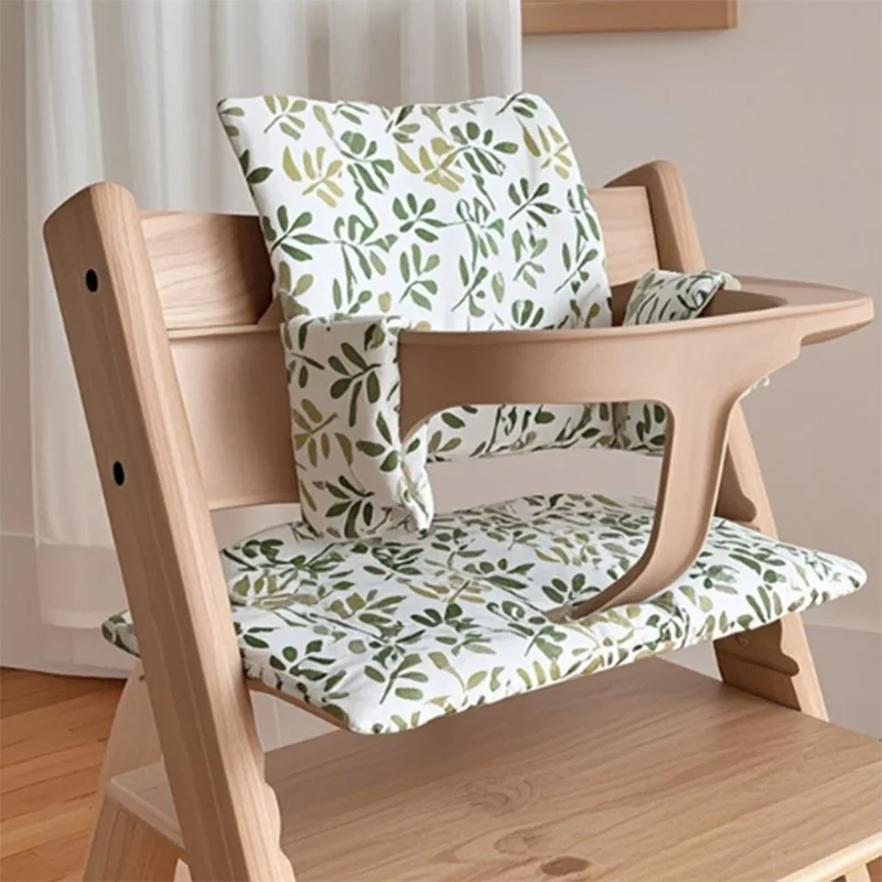 High Chair Cushion for Stokke  Geometric Black and White Cushion Compatible with Tripp Trapp Chair, Machine Washable Cotton