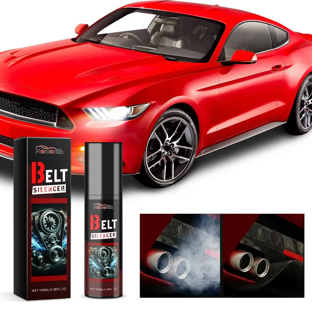 100ml Car Engine Belt Silencer Lubricant Effectively Reduces Squeaking & Abnormal Noise Mild Protective Formula Prevents Smooth