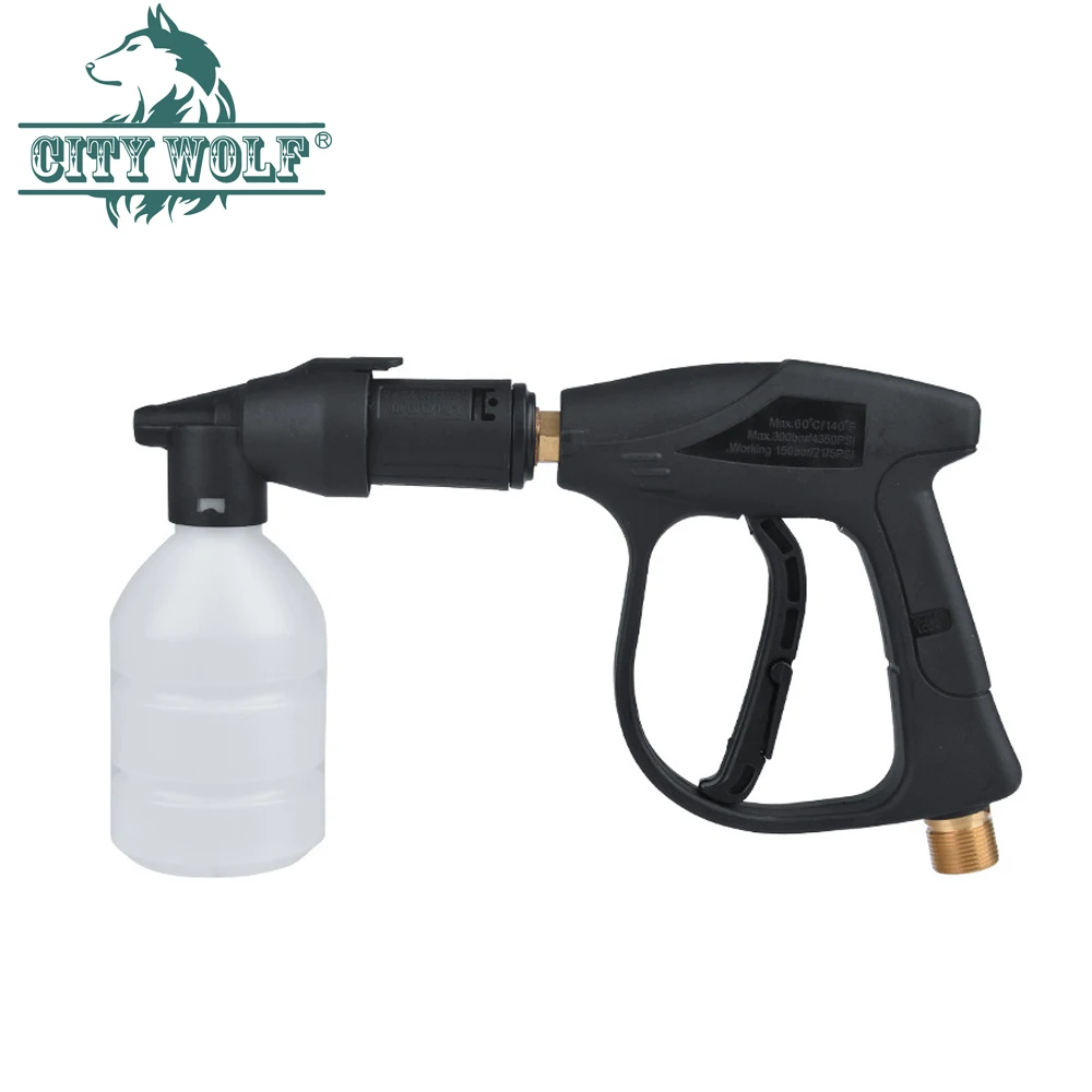 Lithium Battery Water Gun Soap Bottle Household High Pressure Washer Snow Foam Lance Quick Connect Soap Foam Car Cleaning Tool