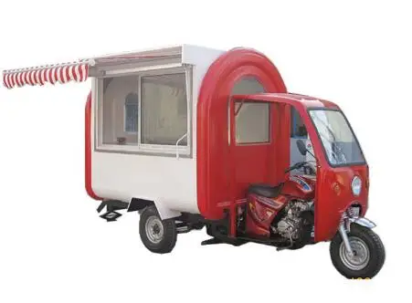 Electric Adult Tricycle Food Truck Mobile Kitchen Vending Kiosk Catering Trailer Ice Cream Coffee Bubble Tea Food Cart For Sale