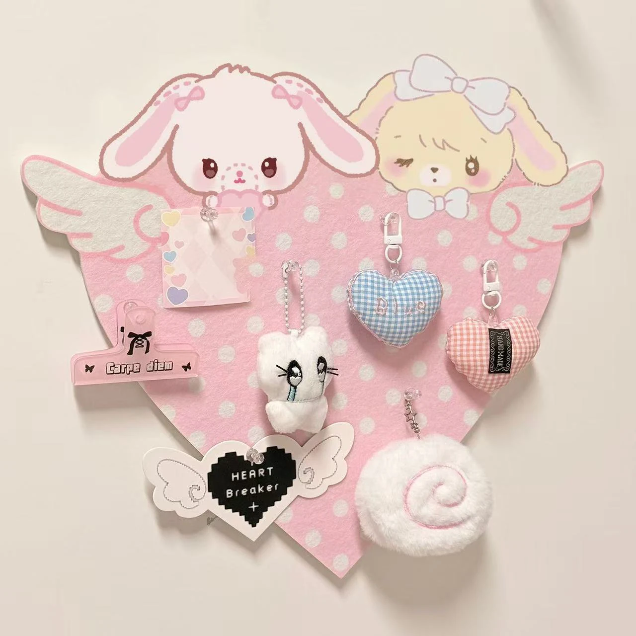 Neue süße Cartoon-Häschen-Filz-Dekoration, Korktafel, Wandfoto, Nachrichtentafel, Wand, stanzfrei, keine Schäden der Wand, Raumdekoration