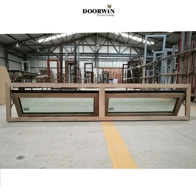 Factory Price Manufacturer Supplier Passive Wood Awning House Windows For Kitchen