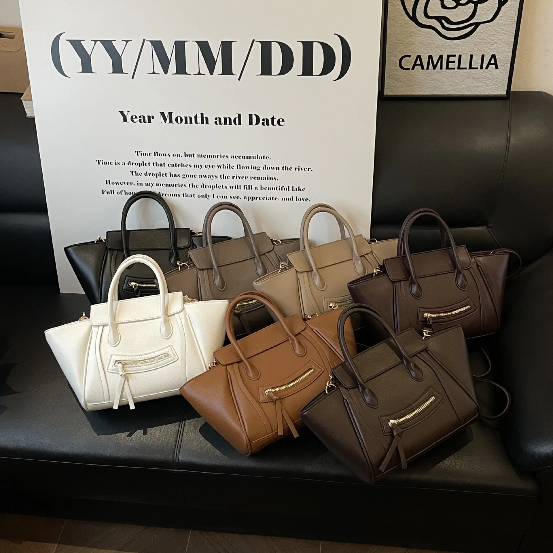 Commuter Fashion Tote met grote capaciteit |   Vintage trendy, veelzijdige crossbodytas voor dames