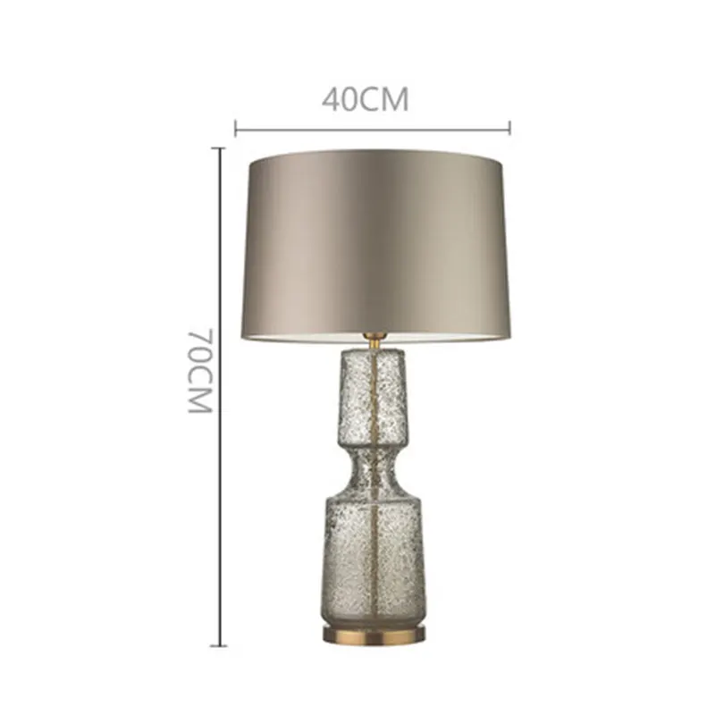 Minimalistische decoratieve staande lamp Retro Bedlamp Antiek Glazen tafellamp Woonkamer slaapkamer villa hotel design Bedlamp