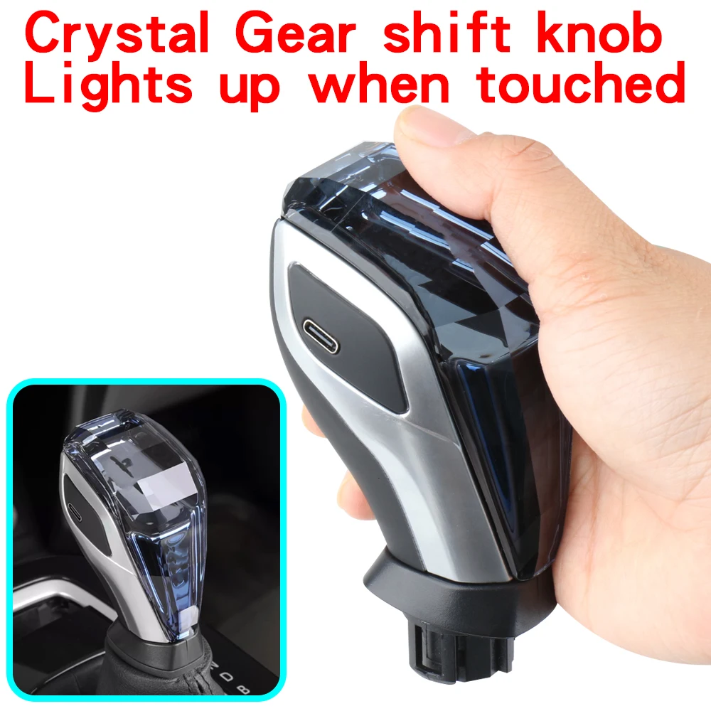 

Automatic Gear Lever crystal Shift Knob Head for Toyota Camry XV70 V70 Avalon Corolla Levin Yaris 2018 2019 2020 2021Accessories