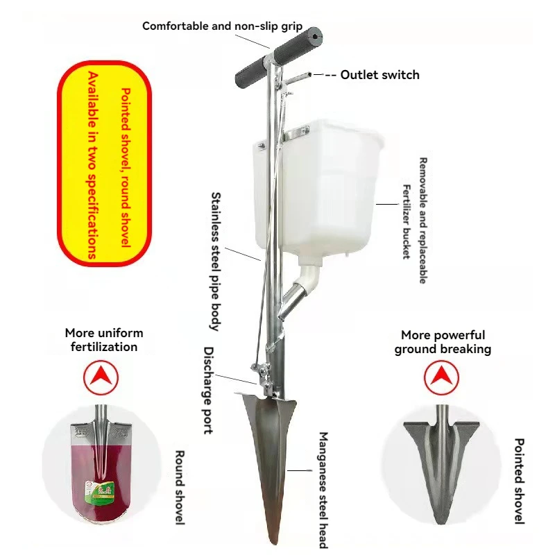 Fertilization Artifact Fertilizer Gun For Agricultural Corn And Vegetable Fruit Tree Fertilizer Spade Point Fertilizer Gun