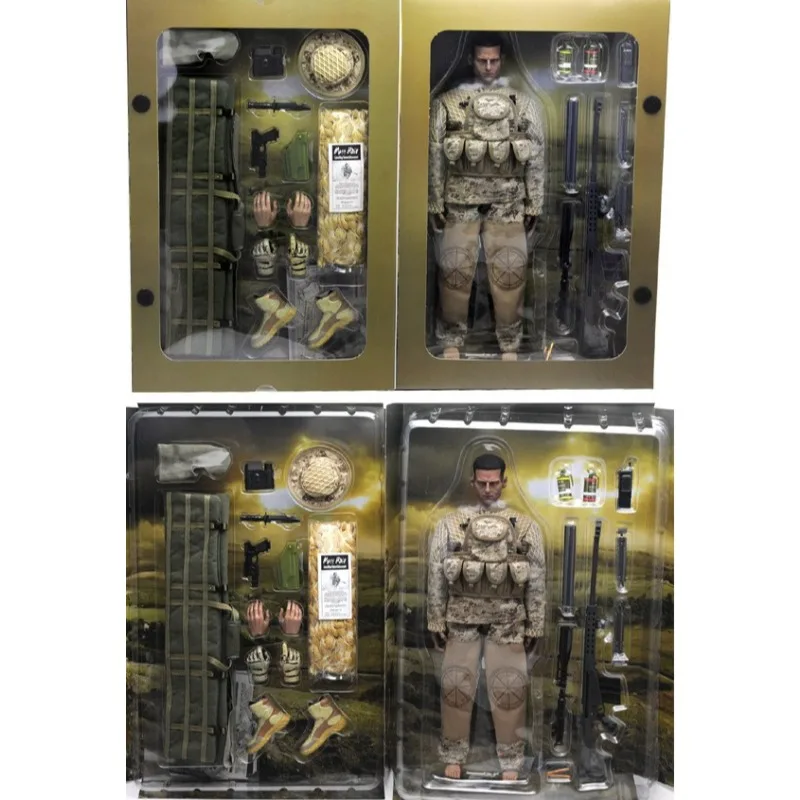 NB07 NB08 Männlicher Soldat im Maßstab 1:6, mehrteilige Kunststoff-Sammlungsscharfschütze mit Barrett, Militärmodell für 12-Zoll-Actionfiguren