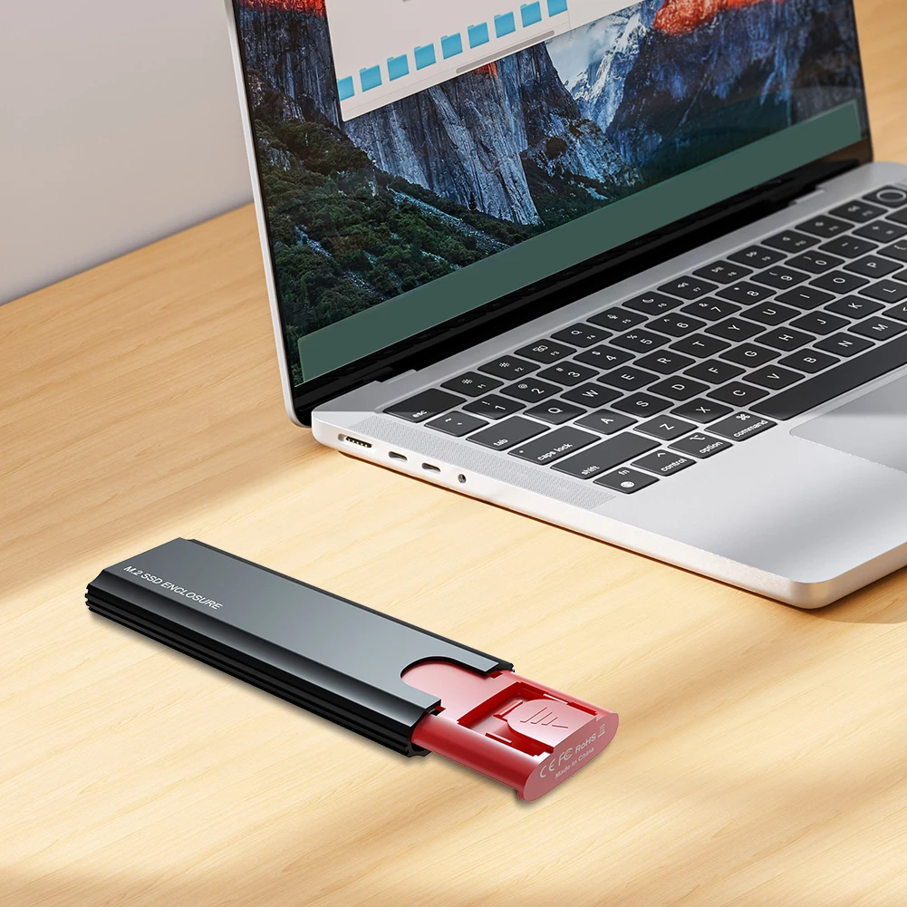 M.2 NVME NGFF SATA SSD 케이스 SATA SSD 2230/2242/2260/2280용 10Gbps 솔리드 스테이트 드라이브 외부 인클로저