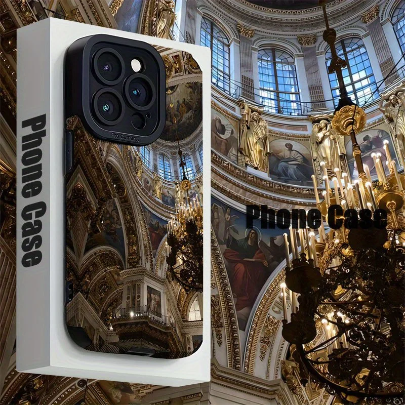 For Samsung S25 Baroque Cathedral Luxe Shockproof Compatible For Galaxy S25/S24/S23/S22/S21/S20 and A Series Models