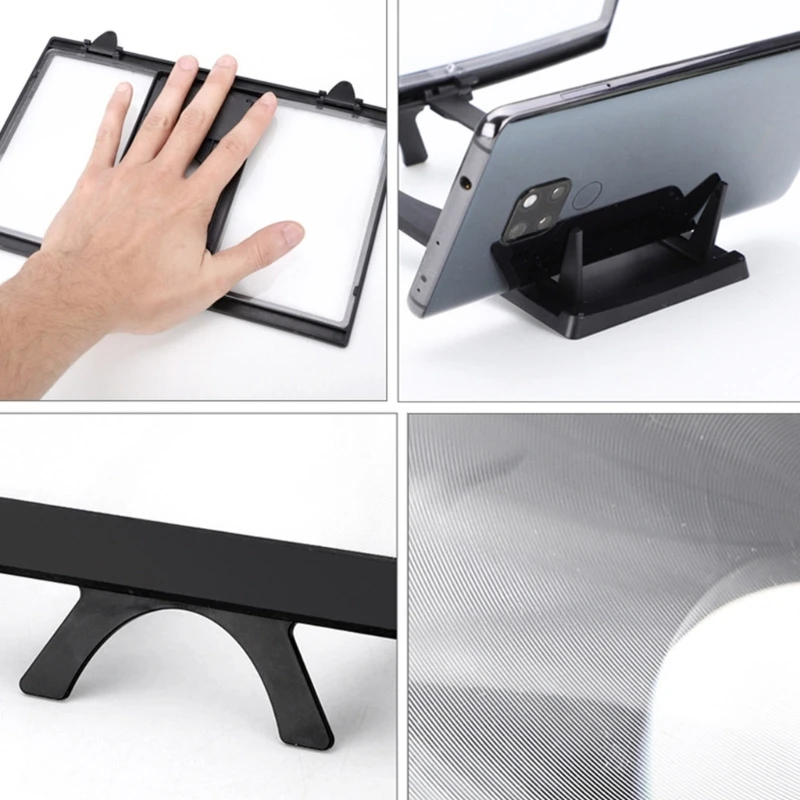 Curved Screen Phone Magnifier Foldable Portable Projector Screen Enlarger For Movies And Videos D2RC view 5