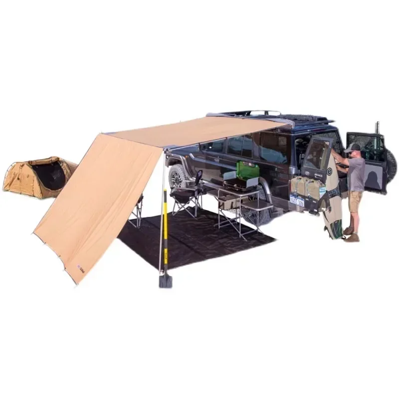 Car side tent, outdoor light canopy, car off-road side tent, car camping sunshade, roof canopy