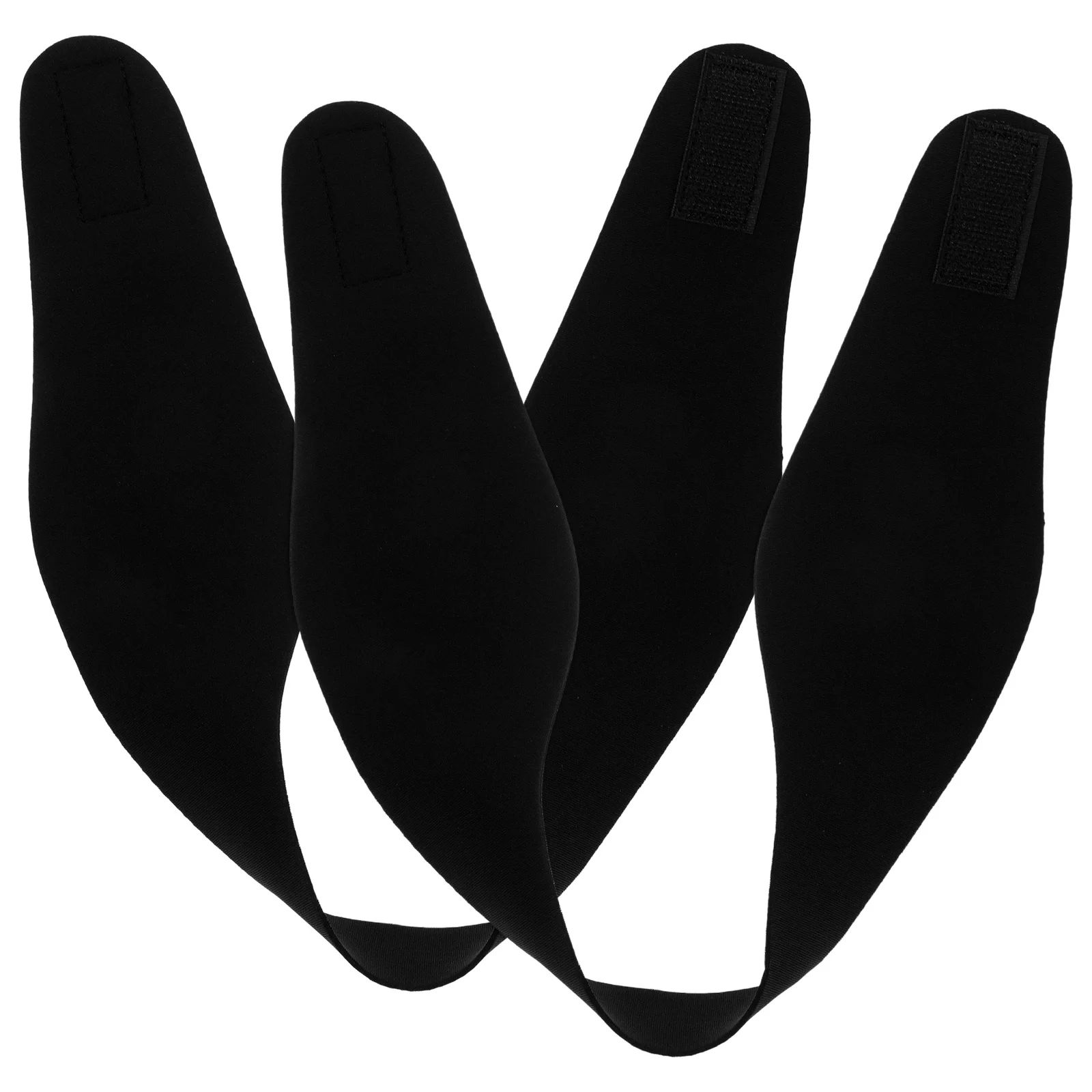 

2PCS Ear Protection Headband Swimming Bathing Diving Yoga Black L Size Adjustable Easy Clean Durability Swim Shower