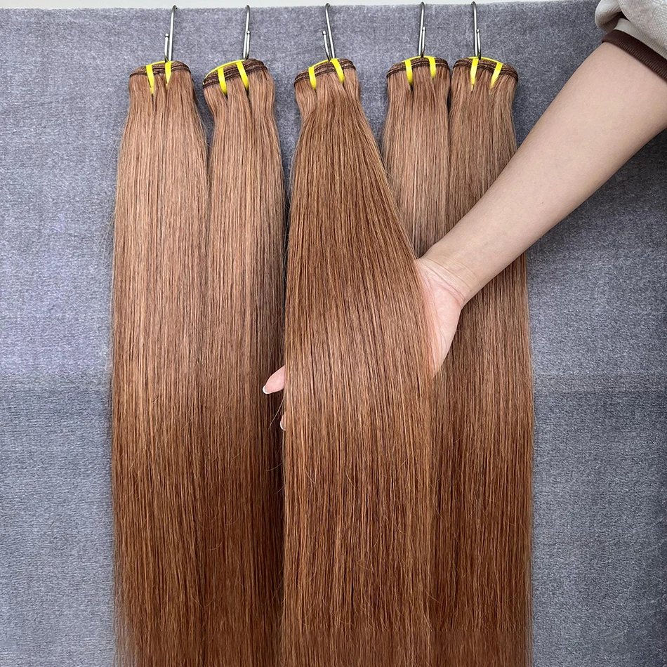 Grado Maki 10A # 35 fasci di capelli umani lisci colorati 16-24 pollici tessuto di estensioni dei capelli umani non trattati vergini al 100% per le donne