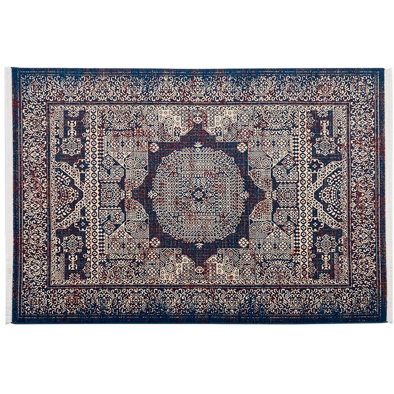 Household carpet Living room wool blend short velvet encryption anti-cat scratch bedroom bedside blanket fringe
