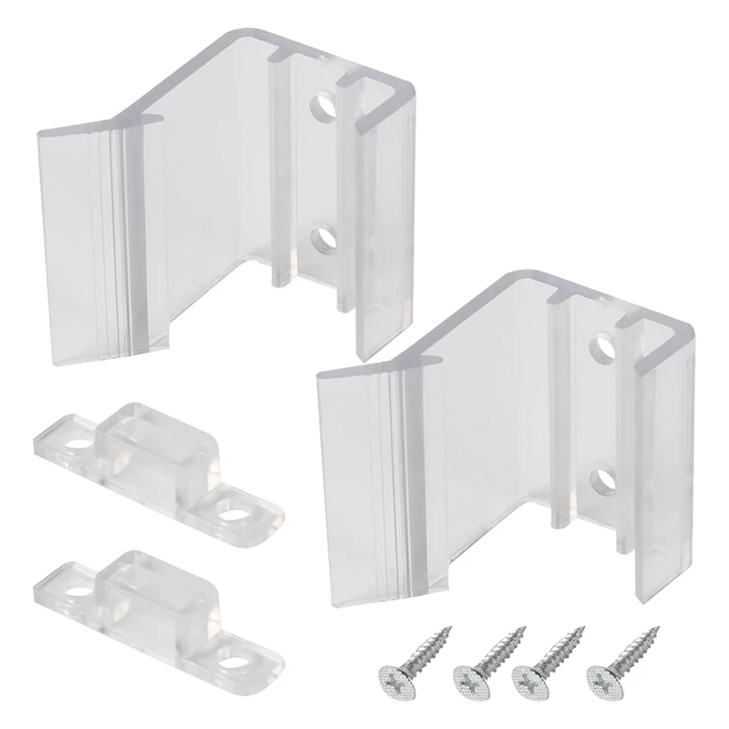 

RV Sliding Mirrored Door Latch H527 Universal Mirror Closet Door Latch Sliding Mirror Door Latch Replacement 4 Pack
