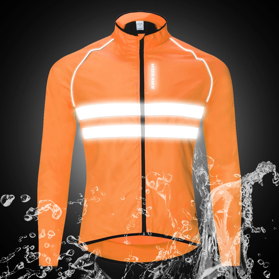

WOSAWE Mens Cycling Windbreaker MTB Bicycle Long Sleeve Jersey Water Resistant Outdoor Sport Bike Clothing Cycling Jacket